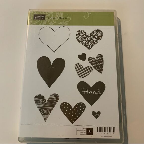 Stampin’Up “I (Heart) Hearts” stamp set - Picture 1 of 3